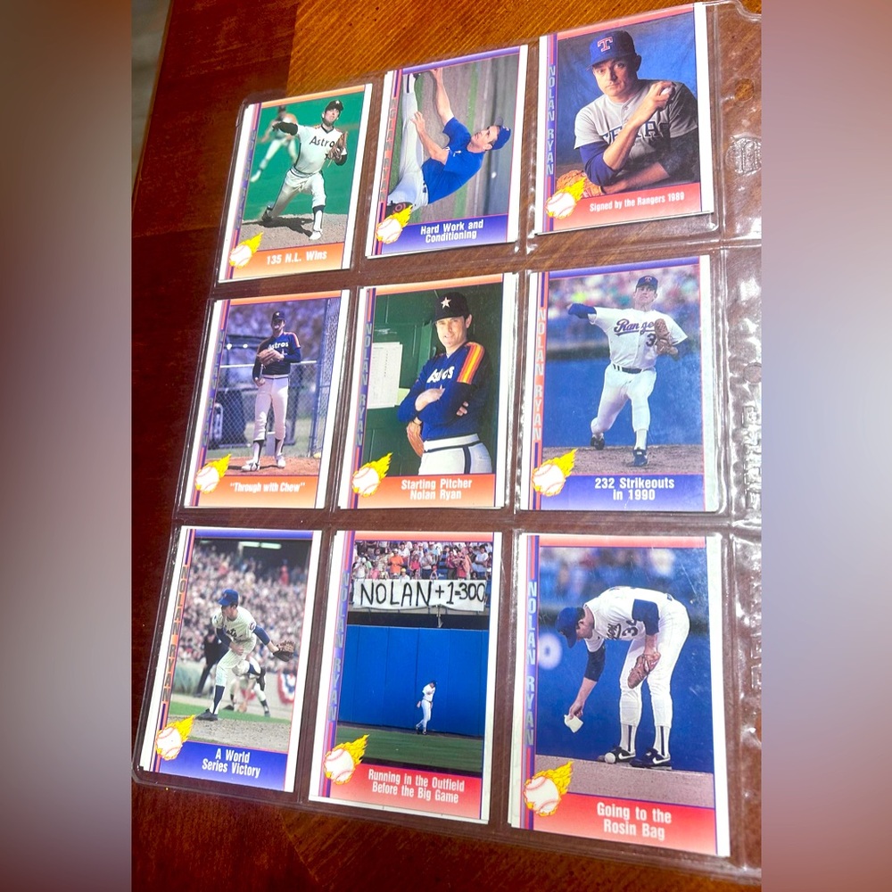 Collection of NOLAN RYAN BASEBALL CARDS. 18 shown**Extremely Rare Collection**